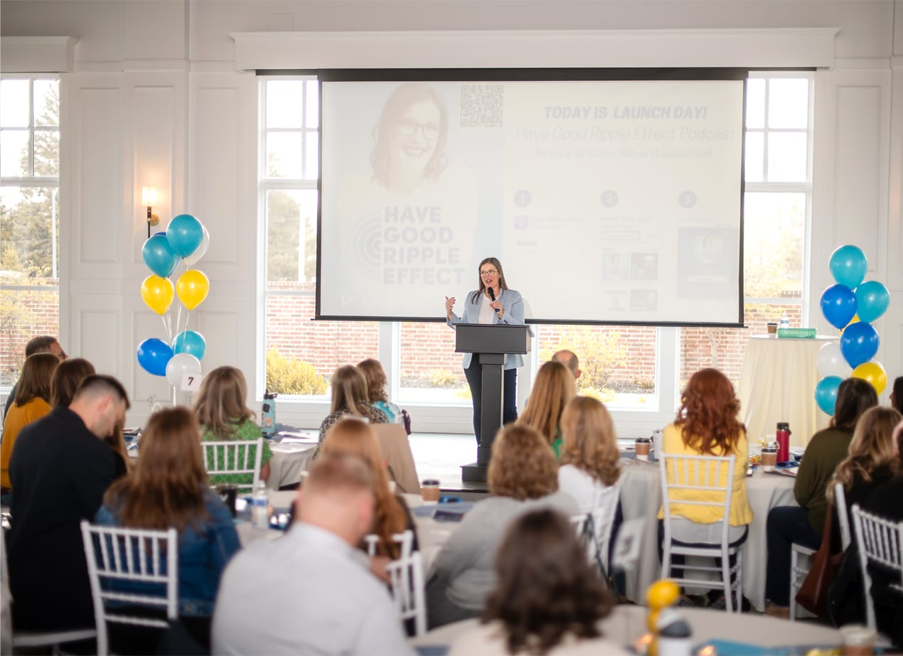 Lisa Even leading a leadership course